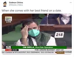 The budget commenced at 11 am today & is expected to provide relief to the middle class during these testing times. Budget 2021 Rahul Gandhi S Bored Expression From Budget 2021 Sparks Meme Fest On Twitter Trending Viral News