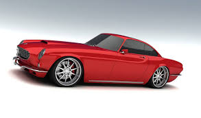 2009 Vox Volvo P1800 Custom Concept Avtomobili Plakat Legendy