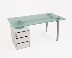 This glass top is 2 foot deep by 4 foot wide. Luxury Home Office Glass Desks Isottina Rectangular Desks Are High Quality Small Designer Desks And Stylish Home Office Desks With Glass Desk Tops And A Lockable Storage Pedestal With 3 Personal