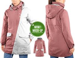 Decouvrez Mon Projet Behance Women S Winter Hooded Jacket Mock Up Https Www Behance Net Gallery 76857049 Womens Winter Women Hooded Jacket Jacket Design