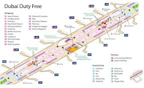 Emirates Terminal 3 Duty Free Map Dubai Airport Airport Map Map