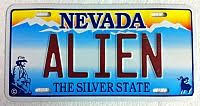 Alien Nevada License Plate License Plate Number Plate Project Blue Book