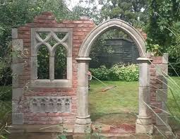 Garten Stein Ruine Aus England Hawkesbury Castle