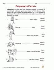 Free printouts and resources for first grade wonders unit two week three. Possessive Parrots Printable 1st 3rd Grade Teachervision