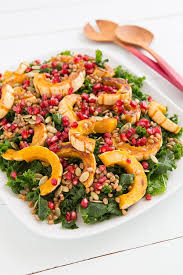 Delicata Squash And Kale Salad With Citrus Maple Vinaigrette Recipe Vinaigrette Recipes Vegetarian Recipes Best Salad Recipes
