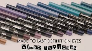 Made To Last Definition Eyes - swatches by AliceLikeAudrey per PUPA