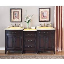 Bathroom vanities are a vital component of your restroom that can make or break your morning routine. Silkroad 72 Inch Double Sink Bathroom Vanity Eellow Onyx Countertop Hyp 0726 Tl 72 Yol