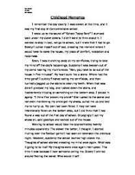 Childhood is the happiest time of the person life. Childhood Days Essay