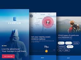 Eventum Walkthrough Onboarding App Mobile App Design App Design