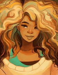 Really wanted to draw big hair while trying out slightly different brushes  :>