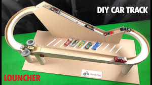 Hot Whels Tarzi Araba Yolu Ve Firlatma Sistemi Nasil Yapilir Kartondan Diy Car Hot Wheels Diy Hot Wheels Garage Diy