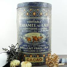 Boite En Fer Caramels Ancienne Boite Francaise Boite A Boite En Fer Boite Caramel
