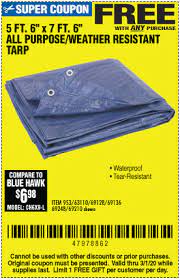 Just got a catalog from harbor freight with a couple tarps in it. Free All Purpose Tarp With Purchase Through 3 1 20 Harbor Freight Coupons