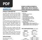 GS8632 Opamp Datasheet Overview | PDF