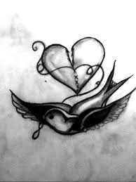 Black And White Broken Heart Drawing Pin By Lindsay Dumont On Tattoos Drawings Broken Heart Tattoo Broken Heart Drawings Heart Tattoo