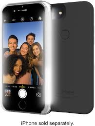 Best Buy Lumee Illuminated Cell Phone Case For Apple Iphone 8 Plus 7 Plus 6s Plus And 6 Plus Black 48322bbr