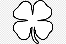 Find & download free graphic resources for four leaf clovers. Four Leaf Clover Black And White Shamrock Outline White Face Png Pngegg