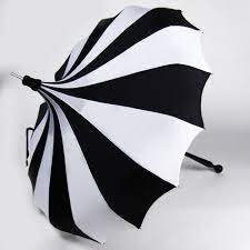 Bella Umbrella Black And White Pinwheel White Umbrella Pagoda Umbrella Umbrella