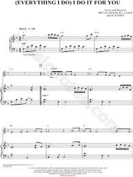 Bryan Adams Everything I Do I Do It For You Chords Bryan Adams Everything I Do I Do It For You Sheet Music In F Major Download Print Sheet Music Violin Music Music