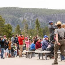 Yellowstone forever is the official nonprofit partner of yellowstone national park. Not A Mask In Sight Thousands Flock To Yellowstone As Park Reopens National Parks The Guardian