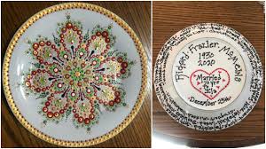 Add a place card above the dessert spoon. A Place At The Table A Cheer Box Dinner Plate For Richard Mcmeins