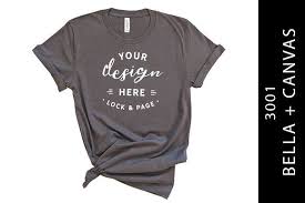 Asphalt Bella Canvas 3001 Mockup Shirt Mockup Tshirt Mockup Mockup