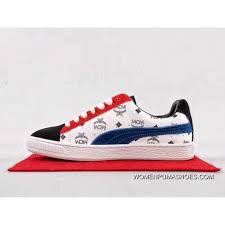 Mcm X Puma Suede Classic 50 Anniversary Mcm White Blue Red Online