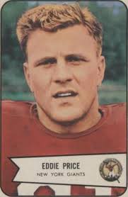 1952 Bowman Large Football #123 Eddie Price PSA 6