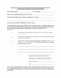 Jury Duty Work Excuse Letter Inspirational Best S Of Medical Excuse Letter From Doctor Medical In 2020 Jury Duty Jury Doctor Medical