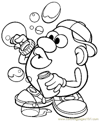 Potato head coloring pages picture of mrs potato use cosmetics. Mr Potato Head 012 Coloring Page For Kids Free Mister Potato Printable Coloring Pages Online For Kids Coloringpages101 Com Coloring Pages For Kids