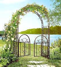 A metal arbor will add beauty to your yard and give you a place to grow plants, like grapes or flowing flowers. Eight Garden Arbor And Arch Ideas We Love Martha Stewart