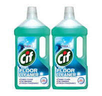 CIF Ocean - Limpiador multiusos para suelos con fragancia Bright Clean &  Fresh 32.1 fl oz (paquete de 2)