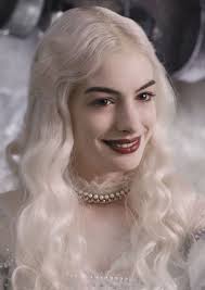 At her engagement party, she escapes the crowd to consider whether to go through with the marriage and falls down a hole in the garden after spotting alice in wonderland (2010). White Queen Anne Hathaway Dishes On Alice Trailer