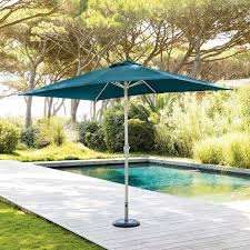 Parasol Droit Rectangulaire Inclinable Fidji Bleu Canard En 2020 Parasol Parasol Inclinable Idees De Patio