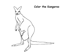 The very mention of the word 'kangaroo' conjures up an image of jumping mammals across a aboriginal kangaroo coloring page from aboriginal art category. Free Printable Kangaroo Coloring Pages For Kids