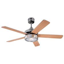 The spacesaver is modern and lightweight, with a polished steel body and three silver edges. Westinghouse Ceiling Fan Hercules 52 78545 V Demajo