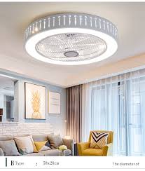 In a large space (such as a. Modern Ceiling Fan Lights Dining Room Bedroom Living Remote Control Fan Lamps Invisible Ceiling Lights Fan Lighting Small Office Ceiling Fans Aliexpress
