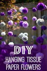 Wall hanging handmade paper flower decoration diy crafts papers. Diy Hanging Tissue Paper Flowers Tutorial Mid South Bride