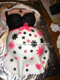 Awesome Homemade Pregnant Belly Baby Shower Cake