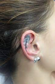 18 Tiny Tattoos That Are Prettier Than Any Piercing Inner Ear Tattoo Ear Tattoo Cute Tiny Tattoos