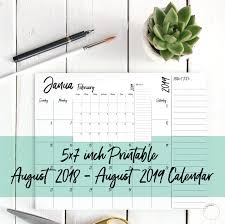 5x7 Monthly Calendar Monthly Desk Calendar 5x7 Calendar Printable Calendar Desk Calendar Monthly Calen Monthly Desk Calendar Printable Calendar Printables