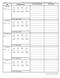 Eagle Themed Behavior Chart