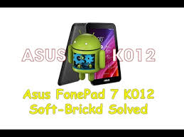 How To Unbrick And Flash Asus Tablet Fonepad 7 K012 Youtube