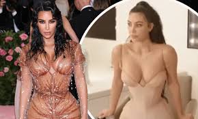 Kim Kardashian Reveals Her Met Gala Corset Left Her With Indentations And Extreme Pain Daily Mail Online