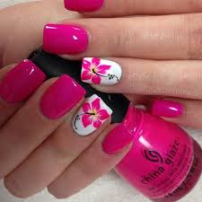 Doing pink and white nails requires some special materials and knowledge. 500 Hot Pink Nail Art Ideas