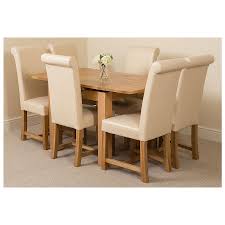 Check out our extendable dining table selection for the very best in unique or custom, handmade pieces from our kitchen & dining tables shops. Richmond Oak Dining Set 90 150cm 6 Ivory Chairs