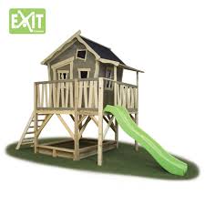 Kinder Spielhaus Exit Crooky 550 Holz Stelzenhaus Auf Grosser Plattform Spielhaus Kinder Spielhaus Stelzenhaus