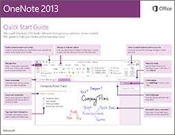 Onenote 2013 Quick Start Guide