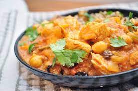 Curried chicken & rice soupthe kitchen magpie. Indian Style Chicken Curry With Chickpeas And Raisins Recipe Curry Chicken Curry Recipes