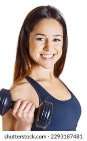 Smiling Pretty Athletic Woman Good Mood Stock-foto 2293187481